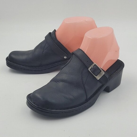 Naturalizer Splurge 615F37 Black Leather Casual Mule Comfort Shoe Size 6.5M - Picture 2 of 11